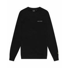 Свитшот Lyle & Scott Embroidered Crew Neck Sweatshirt, размер M, , белый, черный