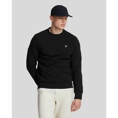 Свитшот Lyle & Scott Diagonal Weave French Terry Crewneck, размер L, , черный