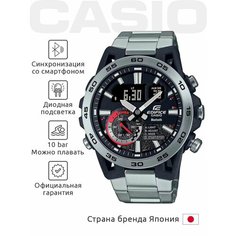 Наручные часы CASIO Edifice, серебряный, черный, красный