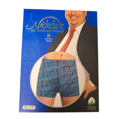Трусы Nc-man, комплект из 2 шт., размер 5XL, черный, синий, голубой