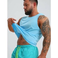 Майка спортивная ROKSPORT, размер XXL, голубой