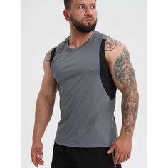 Майка спортивная ROKSPORT, размер XXXL, серый/черный