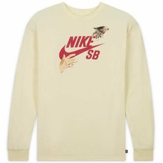 Футболка NIKE, размер S, кремовый