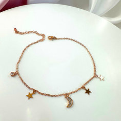Браслет на ногу XUPING JEWELRY, 1 шт., золотой