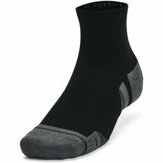 Носки Under Armour Performance Cotton 3p Qtr, комплект, 3 пары, размер MD, черный