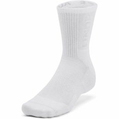 Носки Under Armour 3-Maker 3pk Mid-Crew, комплект, 3 пары, размер LG, белый