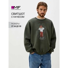 Свитшот MARK FORMELLE для мужчин, размер 4XL/188, , зеленый