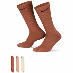 Носки NIKE Everyday Plus Cushioned, комплект, 3 пары, размер M, розовый