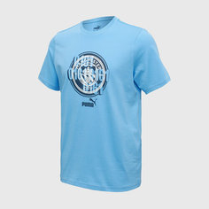 Футболка PUMA Manchester City, размер M, голубой