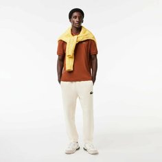 Поло LACOSTE Classic Fit, размер T5, коричнево-красный