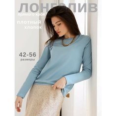 Лонгслив GOLDUSTIM, размер 42, , голубой