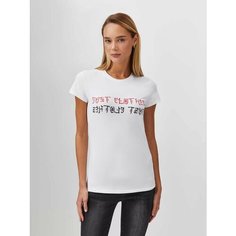 Футболка JUST CLOTHES, размер 48, белый