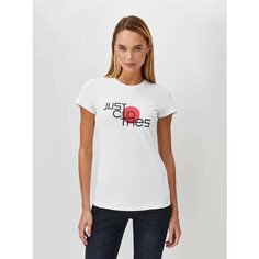 Футболка JUST CLOTHES, размер 46, белый