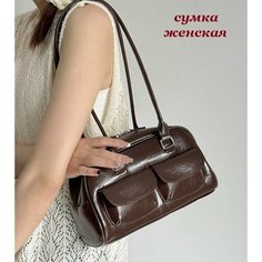 Сумка тоут Bottoncini, коричневый