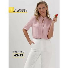 Блуза Laween Весна-Лето 2024, размер 46-170, бежевый, красный, розовый