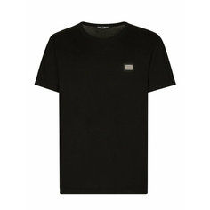 Футболка DOLCE & GABBANA, размер 50 IT, черный