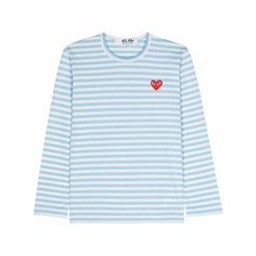 Футболка Comme des Garcons PLAY, размер XXL, cиний