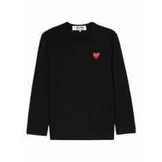 Лонгслив Comme des Garcons PLAY, размер XXL, , черный