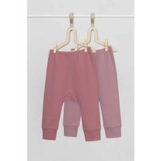 Брюки crockid К 4718-2уп/морозная вишня,темная пудра, комплект из 2 шт., размер 52/92, фиолетовый, розовый