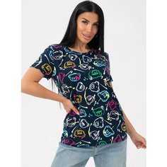 Футболка Трикотажные сезоны, размер 46, черный