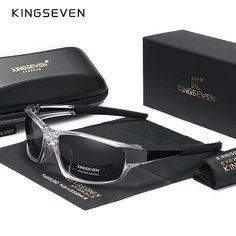 Солнцезащитные очки KINGSEVEN, серебристо-черный