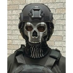 Маска Череп Гоуст Ghost из Call of Duty с балаклавой Без бренда