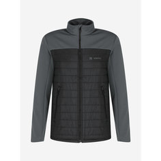 Джемпер Volkl Wildspitze Mens F/Z Fleece, размер 48, , черный/серый