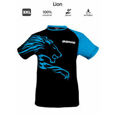 Футболка спортивная Donic Lion, 1 шт., размер 3XL, черный/синий
