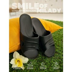 Шлёпанцы Smile of Milady 098-018, размер 38, черный