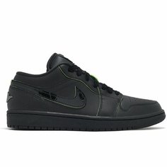 Кроссовки Jordan 1 Low, размер 8.5 US, черный