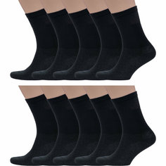 Носки Dr. Feet, комплект, 10 пар, размер 27, черный