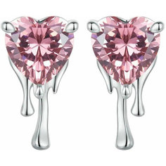 Серьги пусеты bamoer, серебро, 925 проба