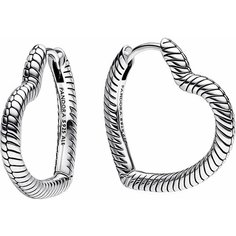 Серьги с подвесками PANDORA, серебро, 925 проба