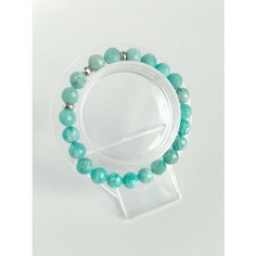 Браслет Gem Garden, амазонит, 1 шт., размер 19 см, размер one size, диаметр 9 см, бирюзовый