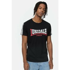 Футболка LONSDALE, размер M, белый, красный, черный