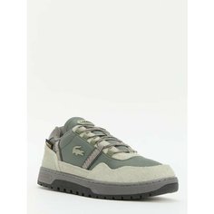 Кеды LACOSTE, размер 40.5, серо-зеленый