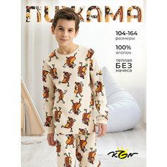 Пижама Kogankids, размер 110 / 5 лет, бежевый
