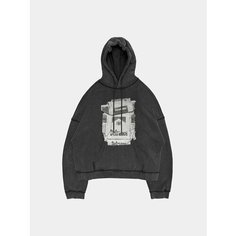 Худи ARNODEFRANCE ANTISOCIAL FLAVOR WHITE, размер S-M, , vintage black