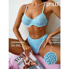 Комплект нижнего белья 2Night Wear, размер 2XL, синий, бирюзовый