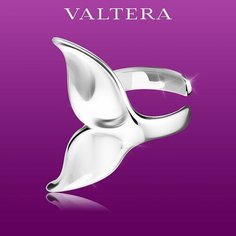 Серьги каффы VALTERA, серебро, 925 проба, родирование, , серебристый