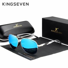Солнцезащитные очки KINGSEVEN, синий/голубой