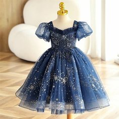 Платье, размер 110, синий Max Garment