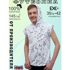 Футболка FIXXSELFIXX, размер 36, белый