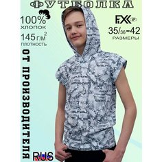 Футболка FIXXSELFIXX, размер 34/36, белый