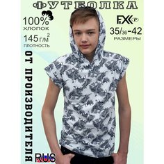 Футболка FIXXSELFIXX, размер 34/36, белый