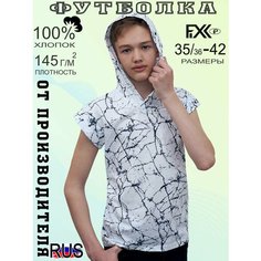 Футболка FIXXSELFIXX, размер 38, белый