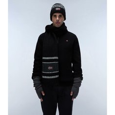 Шарф NAPAPIJRI для мужчин, one size, черный
