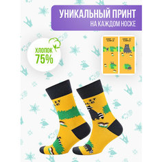 Носки Big Bang Socks разнопарные, размер 35-39, желтый