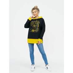 Толстовка SveTekst, размер 54, , черный, горчичный