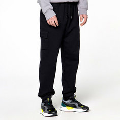 Брюки карго STREET BEAT Jogger Cargo French Terry, размер L, черный графит